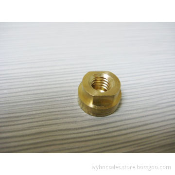 machining precision brass connector with female and gorgeous surface